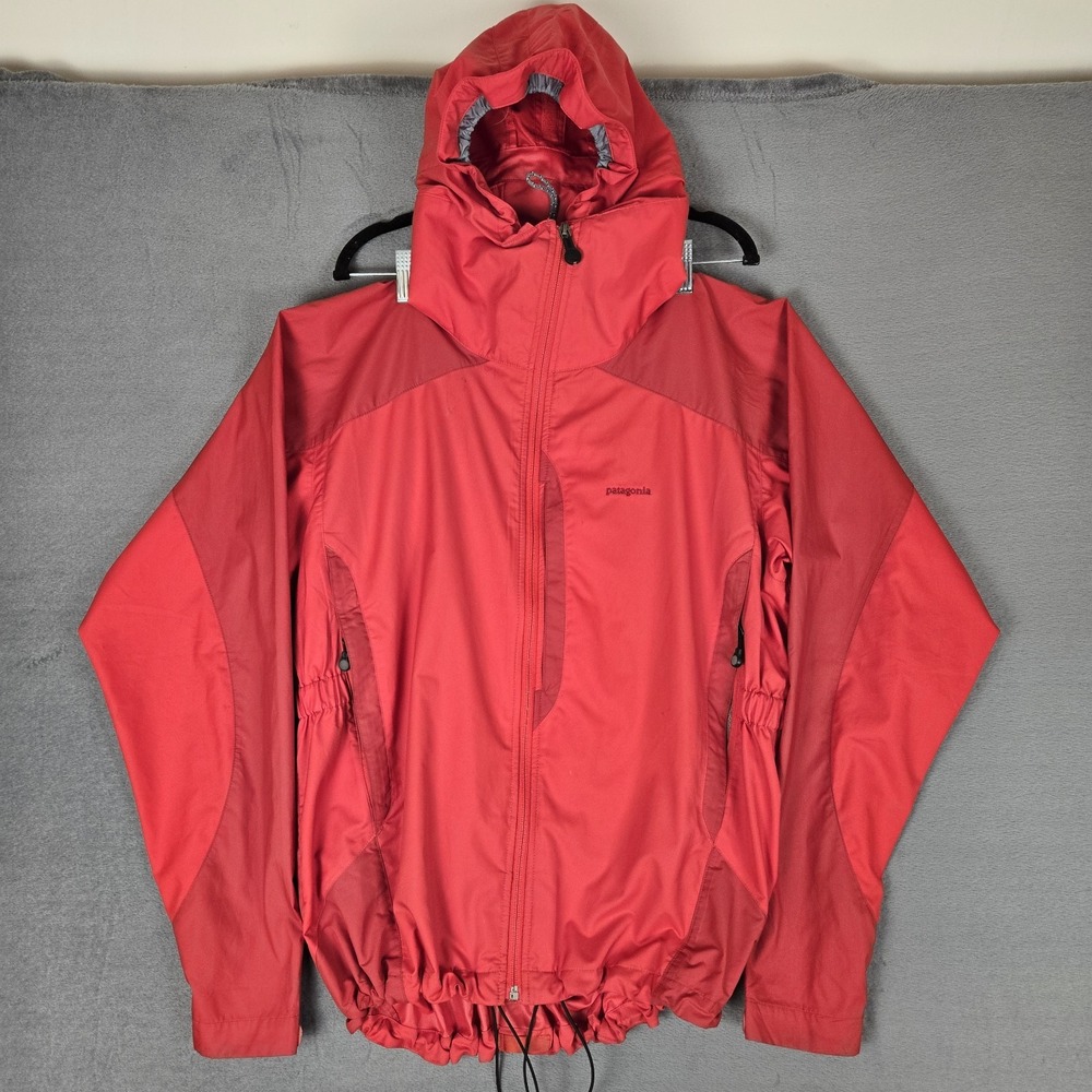 PATAGONIA Stretch Krushell Jacket Mens Medium Red 83860 Logo Waterproof Full Zip